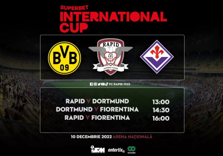 Turneu de lux pe Arena Națională: Borussia Dortmund și Fiorentina vin în România