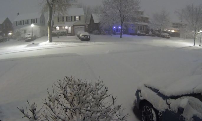 Zăpadă cu tunete, un fenomen foarte rar, observat în statul New York. Regiunea se pregătește de o furtună istorică (Video)