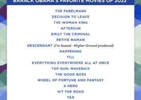 Lista cu filmele favorite ale lui Barack Obama în 2022
