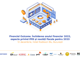 Află totul despre închiderea anului financiar 2022 și noutățile fiscale pentru 2023, în cadrul noii ediții Financial Outcome