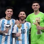 Lionel Messi a primit trofeul pentru cel mai bun jucător de la Cupa Mondială