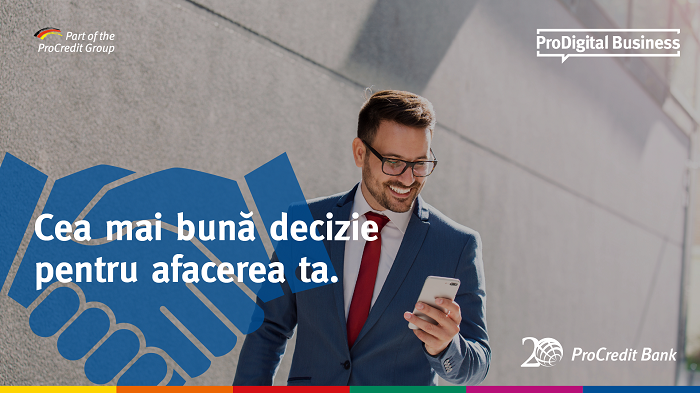 ProCredit Bank lansează ProDigital Business, platforma destinată clienților business, pentru deschidere cont și autorizare 100% online