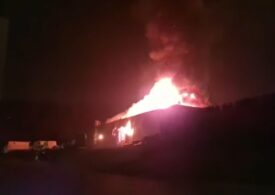 Incendiu puternic în parcul industrial Tetarom din Cluj-Napoca (Foto & Video)