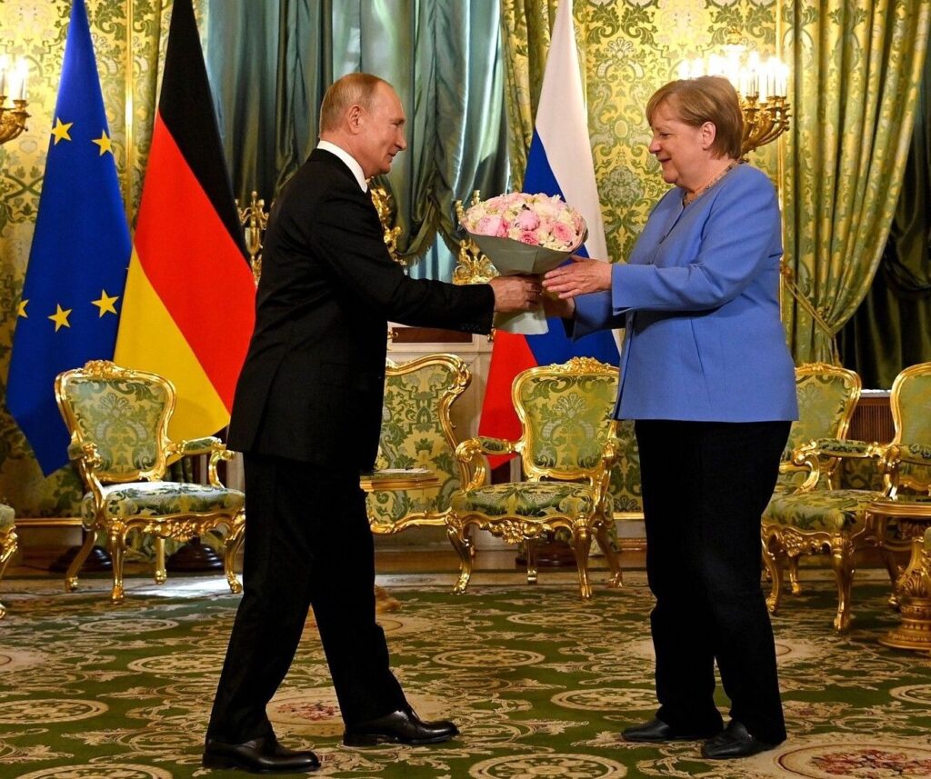 Merkel-Putin meeting in Moscow