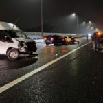 Cum arată cauciucurile mașinii care a provocat un accident în lanț pe A1 (Foto)