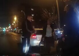 Șoferul unui Logan e bătut, scuipat și înjurat de un cuplu cu BMW, în București: De ce te bagi tu în fața mea? (Video)