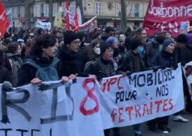 Violențe în Franța: Mai mult de un milion de oameni au ieșit în stradă, în joia neagră de grevă națională. Poliția a făcut arestări (Foto&Video)