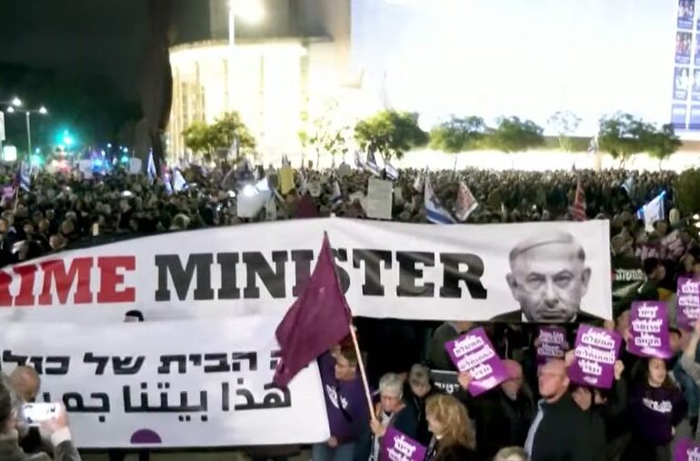 Proteste masive la Tel Aviv împotriva noului guvern Netanyahu (Video)