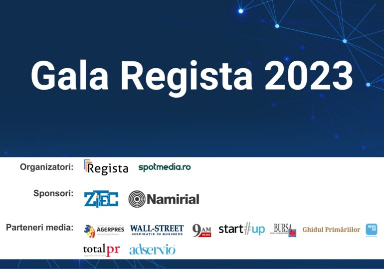 9 februarie 2023 - Gala Regista, eveniment național de premiere a instituțiilor publice digitalizate