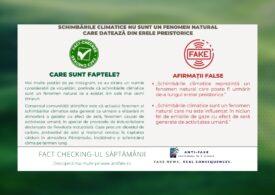 Green fact checking-ul săptămânii: Schimbările climatice nu sunt un fenomen natural care datează din erele preistorice