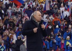 Putin și-a continuat obsesia naționalistă pe un stadion înghețat, iar în 3 minute a terminat tot ce avea de spus (Video)