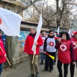 Sindicaliștii din Sănătate au ieșit în stradă și protestează în fața spitalelor din București (Foto & Video)