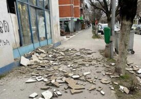 Cutremurul din Gorj s-a simțit puternic și în Bulgaria și Serbia. Fațada unei clădiri s-a prăbușit