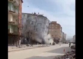 Un nou cutremur în Turcia: Clădiri deja avariate s-au prăbușit peste oameni (Video)