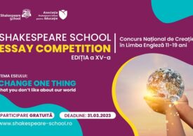 Ultimele zile de înscriere la Shakespeare School Essay Competition