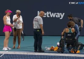 Bianca Andreescu s-a accidentat și a părăsit terenul în scaun cu rotile, în lacrimi <span style="color:#990000;font-size:100%;">Video</span>