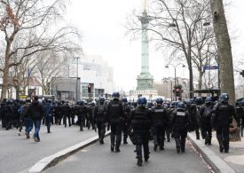 200 de manifestații în Franța. La Paris sunt munți de gunoaie, paradisul șobolanilor (Foto&Video)
