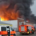 Avertizare de nor toxic la Hamburg, după un incendiu de proporții la mai multe depozite (Video)