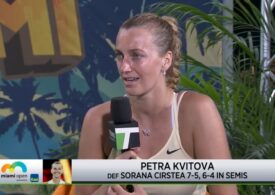 Un fan român a supărat-o pe Kvitova în timpul meciului cu Sorana Cîrstea: "A fost urât, m-a deranjat ce a făcut"