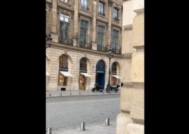 Jaf armat la un magazin de bijuterii de lux din Paris (Video)