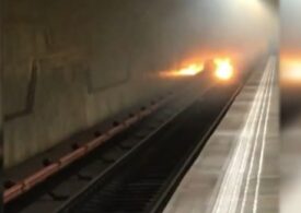 Circulație oprită și călători evacuați de la metrou. A fost deviat și traseul unor troleibuze