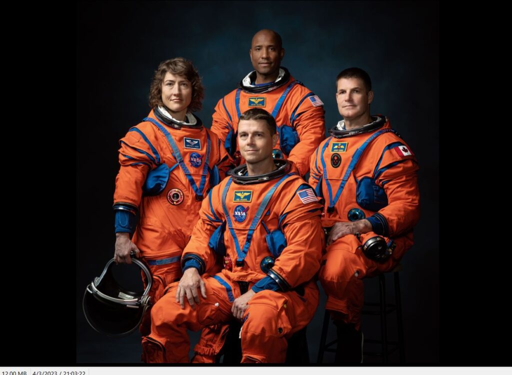 nasa echipaj luna artemis 2