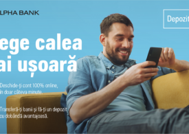 Clienții persoane fizice își pot deschide cont la Alpha Bank Romania 100% online, fără video-interviu