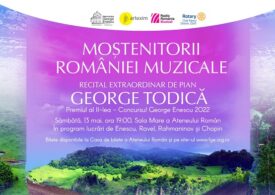 Moștenitorii României muzicale: recital-eveniment susținut de pianistul George Todică, laureat al Concursului internațional “George Enescu”