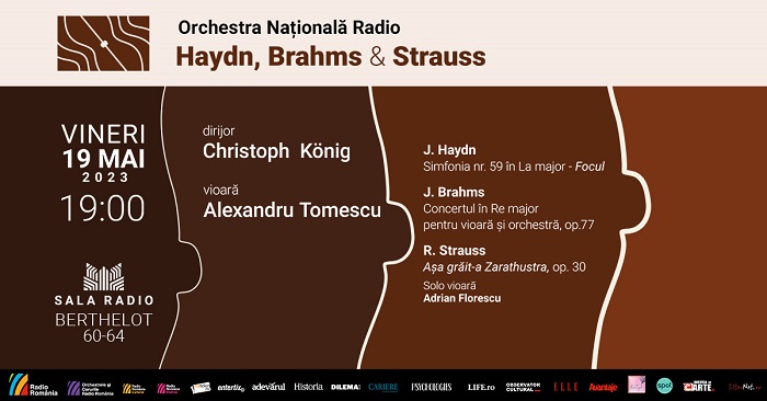 Alexandru Tomescu cântă Brahms la Sala Radio