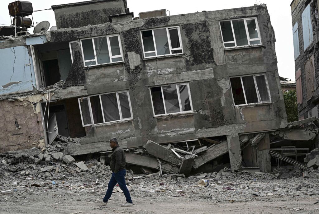 Aftermath of earthquakes in Hatay