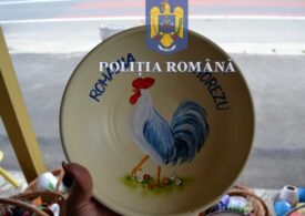 La Horezu, se vinde ceramică made in Bulgaria. Poliția a deschis șapte dosare penale și sute de farfurii și oale au fost confiscate