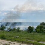 Incendiu puternic în Delta Văcărești din Capitală, pe 30.000 mp (Video) UPDATE