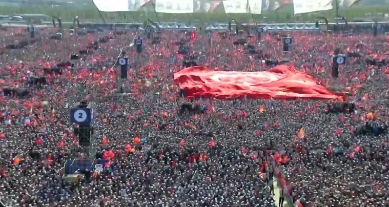 Miting uriaș la Istanbul pentru Erdogan. Cu 1,7 milioane de oameni (Video)