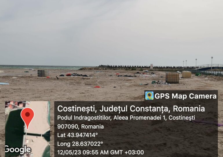 Plaja unde a avut loc festivalul “Beach, please” a rămas plină de gunoaie. Amendă de la Garda de Mediu (Foto)