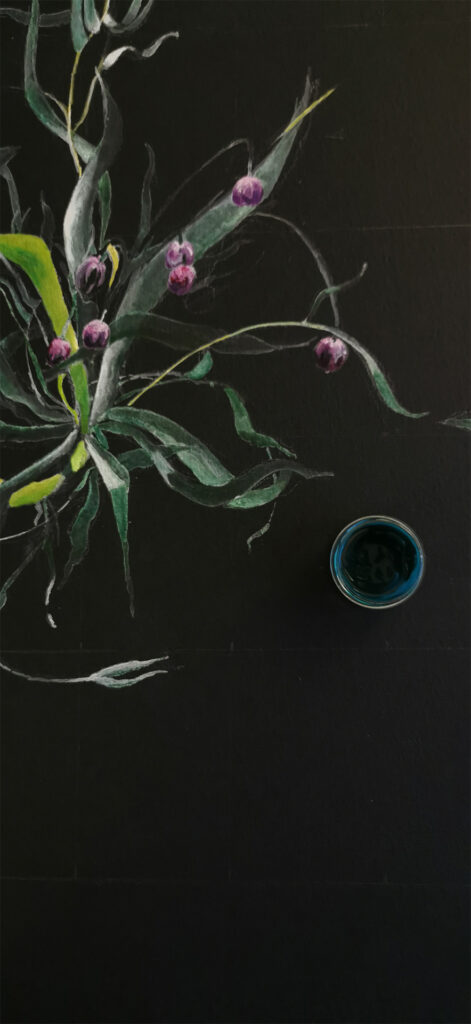 Kasia-Molga_Fritillaria-meleagris_and_paint