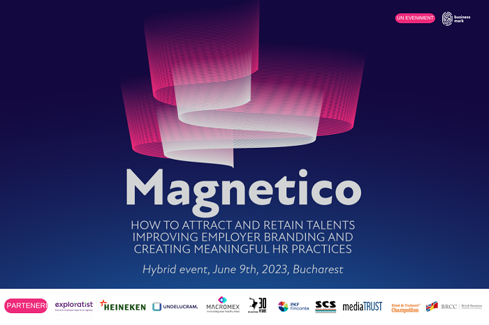 Descoperi ingredientele ce contribuie la succesul unui brand de angajator, la noua ediție „Magnetico București” - eveniment dedicat specialiștilor în employer branding și HR