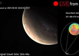 Primele imagini transmise live de pe Marte