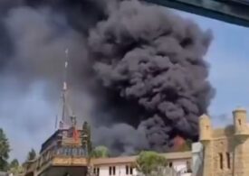 Incendiu de proporții la un parc de distracții din Germania (Video)