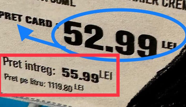 Noi obligații pentru magazine. ANPC: Nu va mai exista prețul pentru care trebuia folosită lupa!