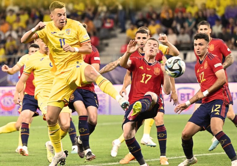 EURO U21: România, învinsă categoric de Spania