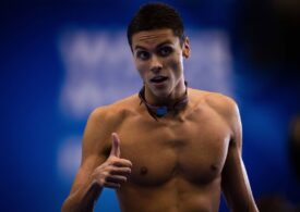 David Popovici, în finala probei de 200 m liber la Campionatul European de înot în bazin scurt
