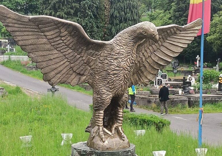 Sălaj: Vulturul de bronz din Cimitirul Eroilor, datând din 1925, a fost furat și vândut la fier vechi
