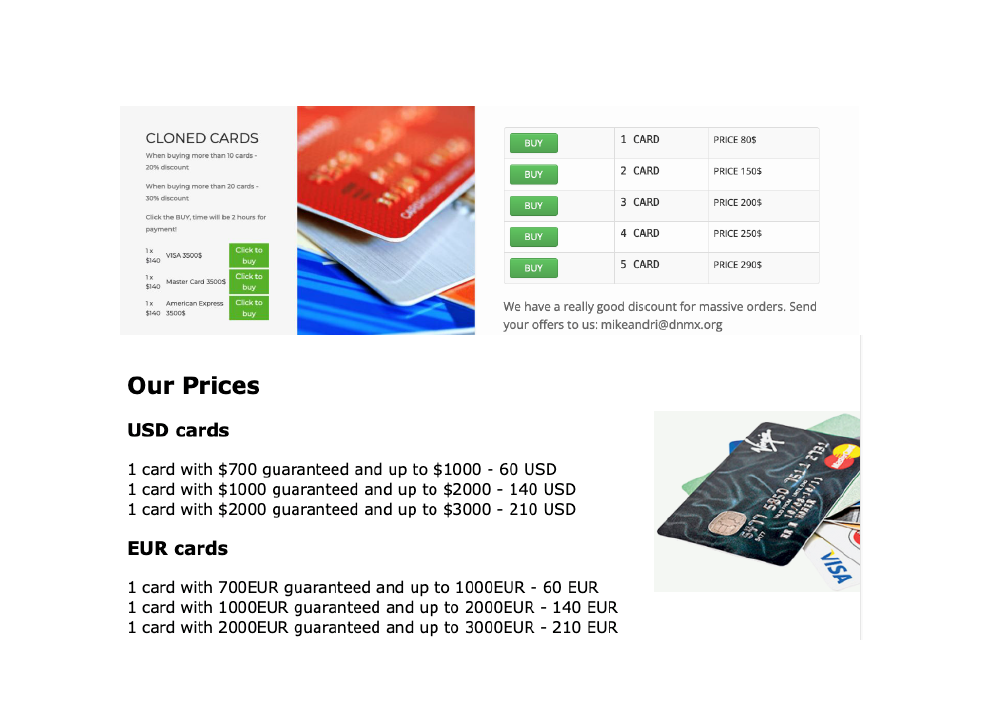 Cards-prices