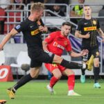 Nordsjaelland, pe val înainte de returul cu FCSB. A marcat cinci goluri și este lidera Danemarcei