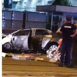 Doi tineri au murit arși de vii, după ce au intrat cu mașina în stâlp, la Ploiești (Video)