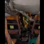 Un autocar cu ucraineni a lovit un limitator de înălțime, la Năvodari. Sunt mai mulți răniți, plafonul a fost smuls (Video)