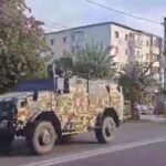 Un convoi NATO a făcut accident în Bacău: Două vehicule militare s-au lovit, unul a ajuns în șanț