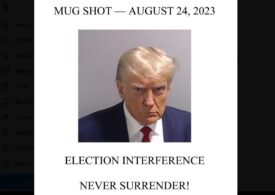 Trump, arestat și amprentat. Vinde tricouri cu poza sa din închisoare și mesajul „Never Surrender”