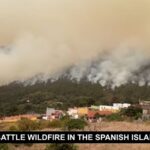 Zeci de mii de persoane evacuate din calea incendiului care mistuie Tenerife (Video)