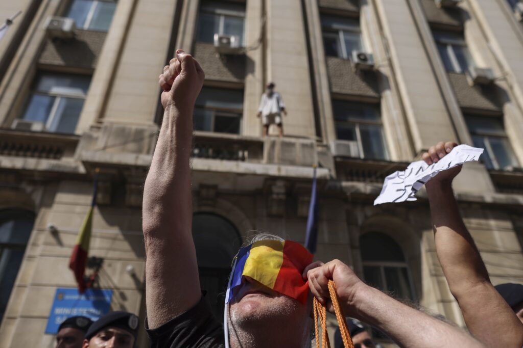 protest-AUR Ministerul Sănătății